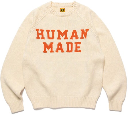 HUMAN MADE SS23 Bear Raglan Knit Sweater Alphabet Jacquard Unisex Pullover. HM25CS001 Lookbook HUMAN MADE SS23 Bear Raglan Knit Sweater Alphabet Jacquard Unisex Pullover. HM25CS001