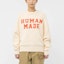 Shop HUMAN MADE SS23 Bear Raglan Knit Sweater Alphabet Jacquard Unisex Pullover. HM25CS001