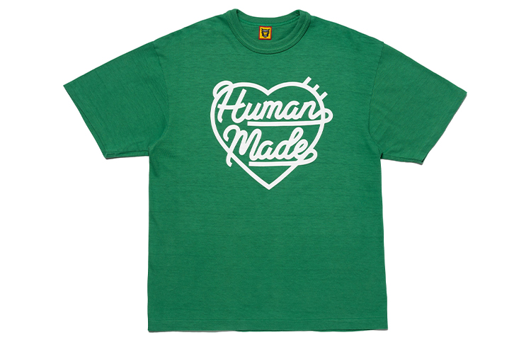HUMAN MADE SS23 Camping Heart Logo Graphic Tee Unisex Short Sleeve HM25CS038