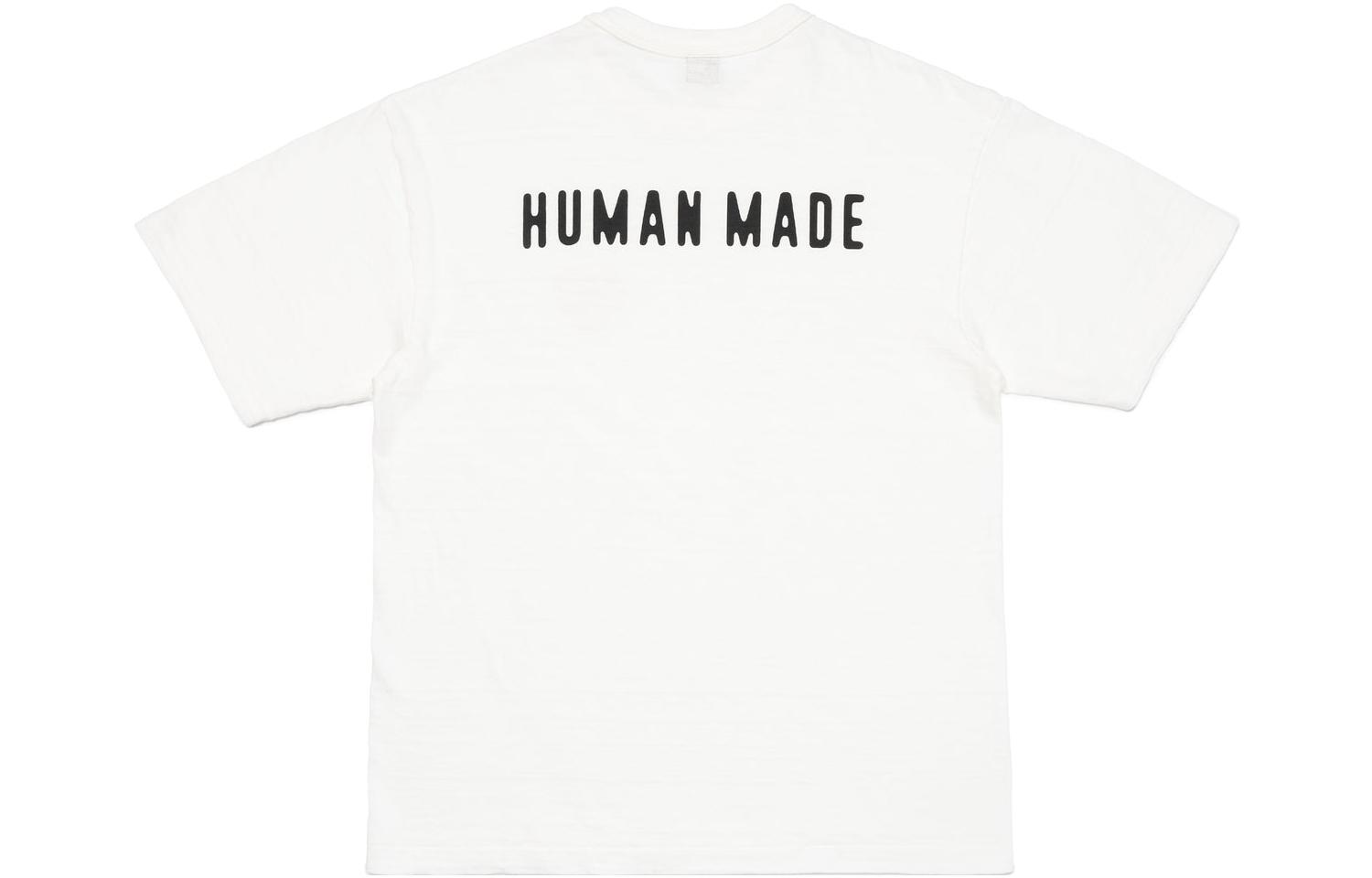 Details for HUMAN MADE SS23 露營系列心形標誌圖案短袖T恤 男女適用潮T。 HM26TE011