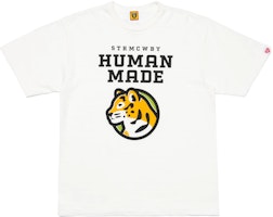 HUMAN MADE SS23 Camping Series Tiger Logo Print Unisex Crewneck T-Shirt. HM26TE008 HUMAN MADE SS23 Camping Series Tiger Logo Print Unisex Crewneck T-Shirt. HM26TE008