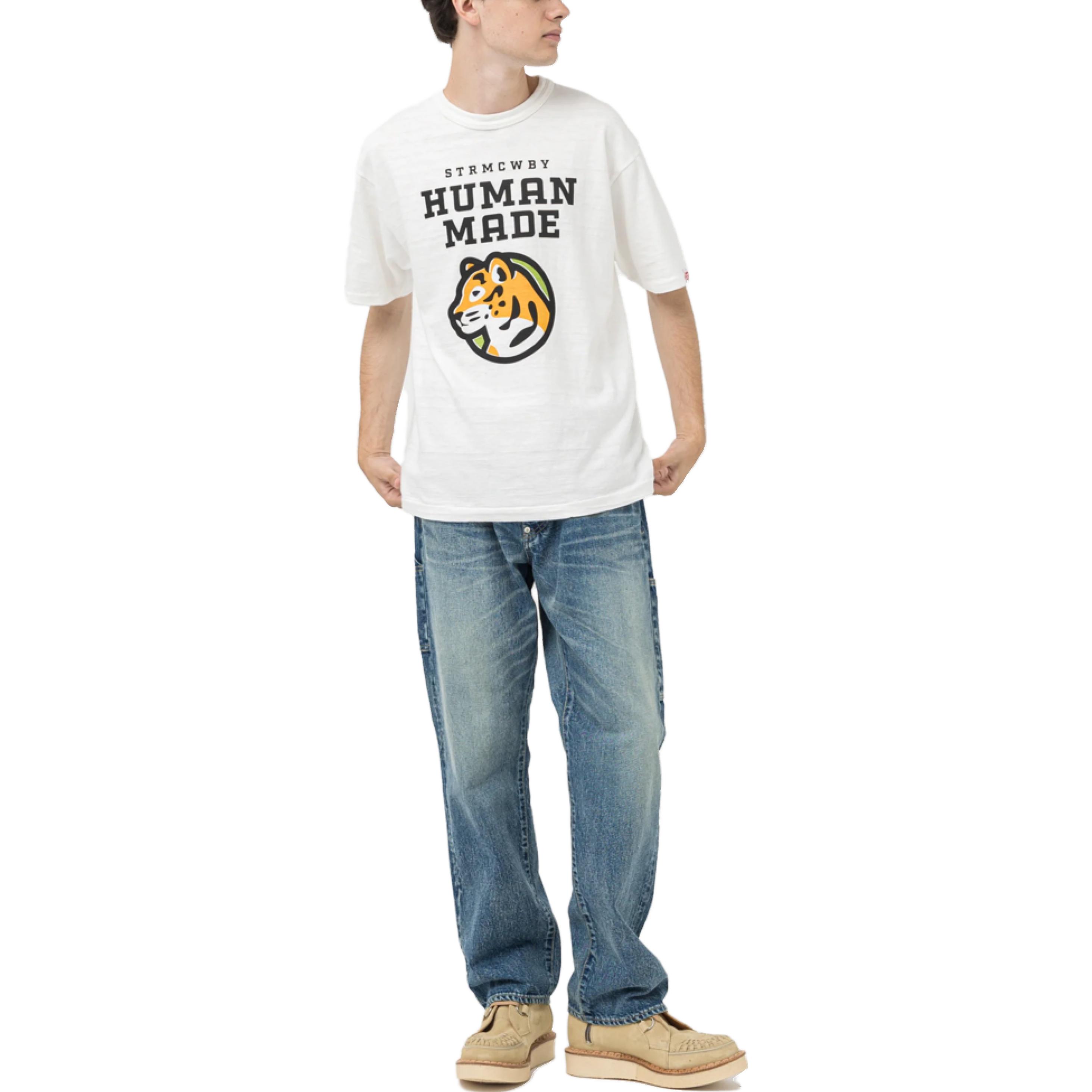 Details for HUMAN MADE SS23 露营系列虎标印花男女同款圆领T恤 HM26TE008