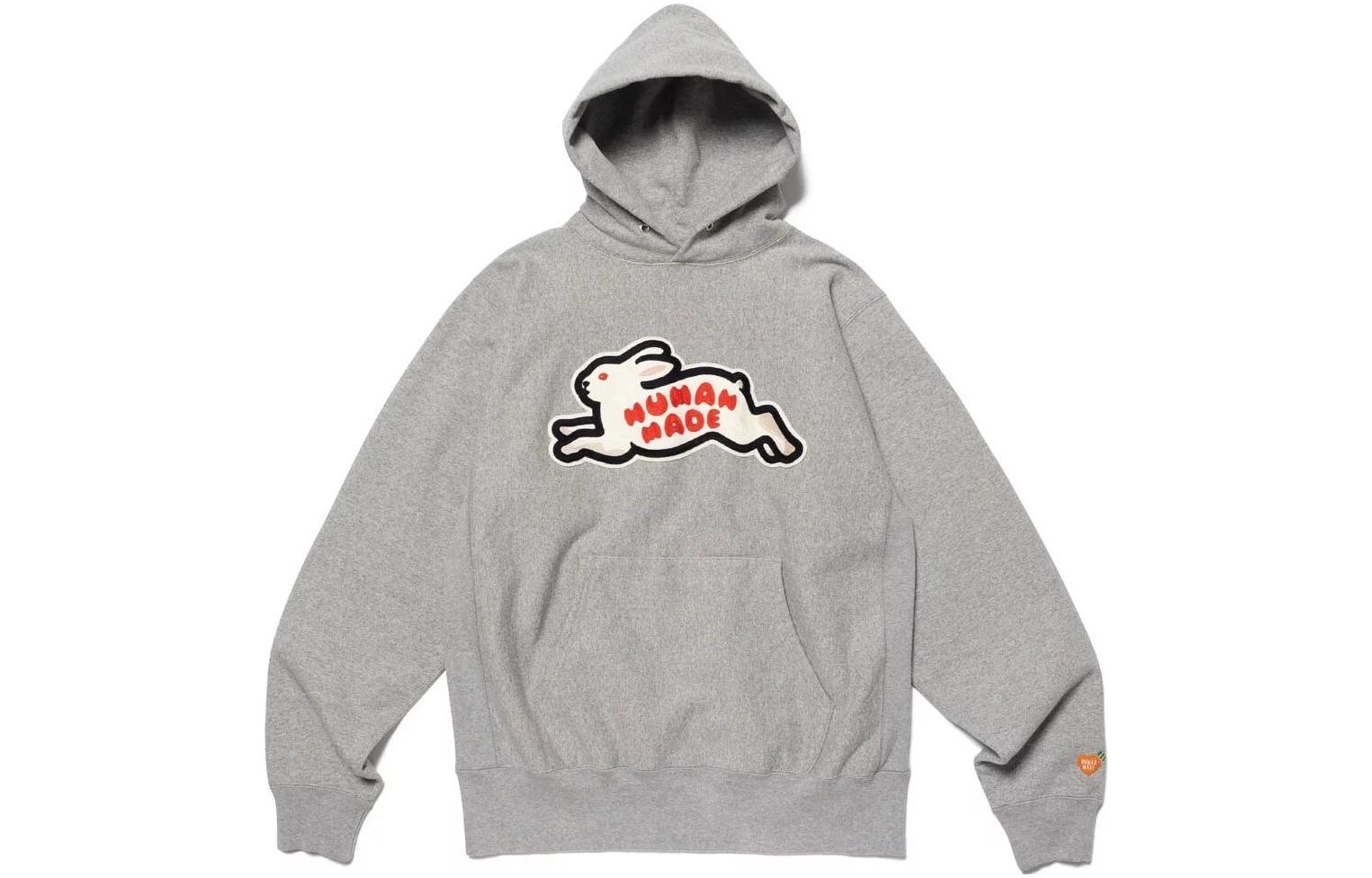 HUMAN MADE SS23 Cartoon Bunny Patch Loose Fit Hoodie Unisex HM25CS043 圖 4