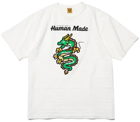 휴먼메이드 SS23 차이나 팝업 한정 드래곤 프린트 화이트 유니섹스 티셔츠. HM25CS444 Buy 휴먼메이드 SS23 차이나 팝업 한정 드래곤 프린트 화이트 유니섹스 티셔츠. HM25CS444