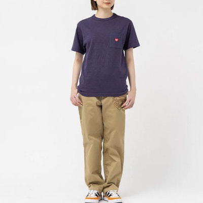 HUMAN MADE SS23 經典虎標誌印花男女通用T恤。 HM25CS041 4