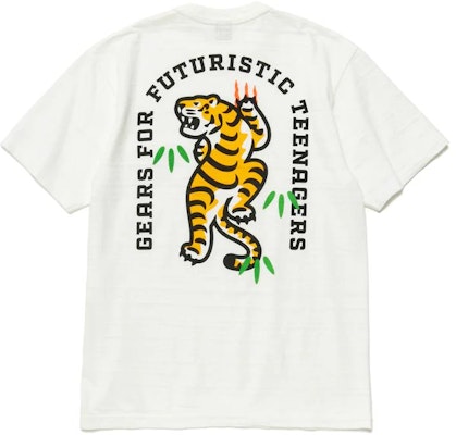 HUMAN MADE SS23 經典虎標誌印花男女通用T恤。 HM25CS041 Cheap HUMAN MADE SS23 經典虎標誌印花男女通用T恤。 HM25CS041