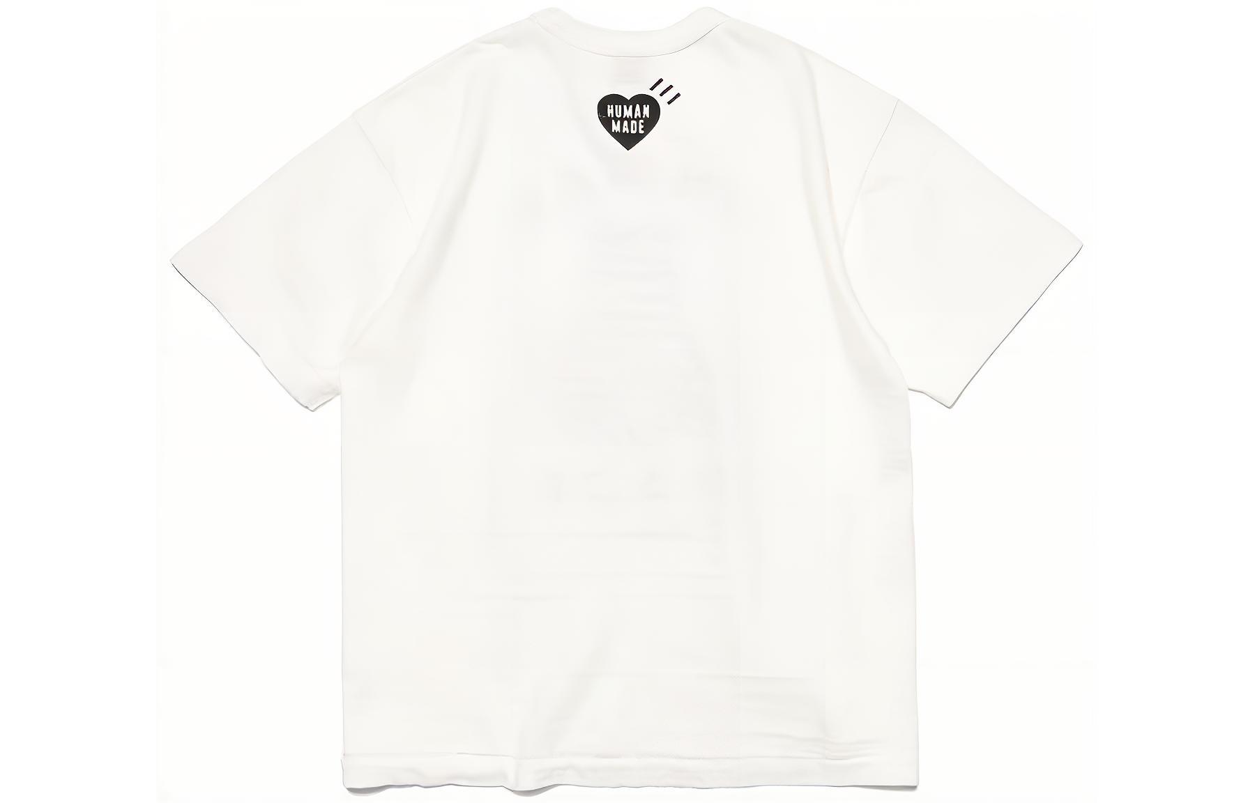 Lookbook HUMAN MADE SS23 裂纹图案宽松版型男女同款短袖T恤。 HM25TE014