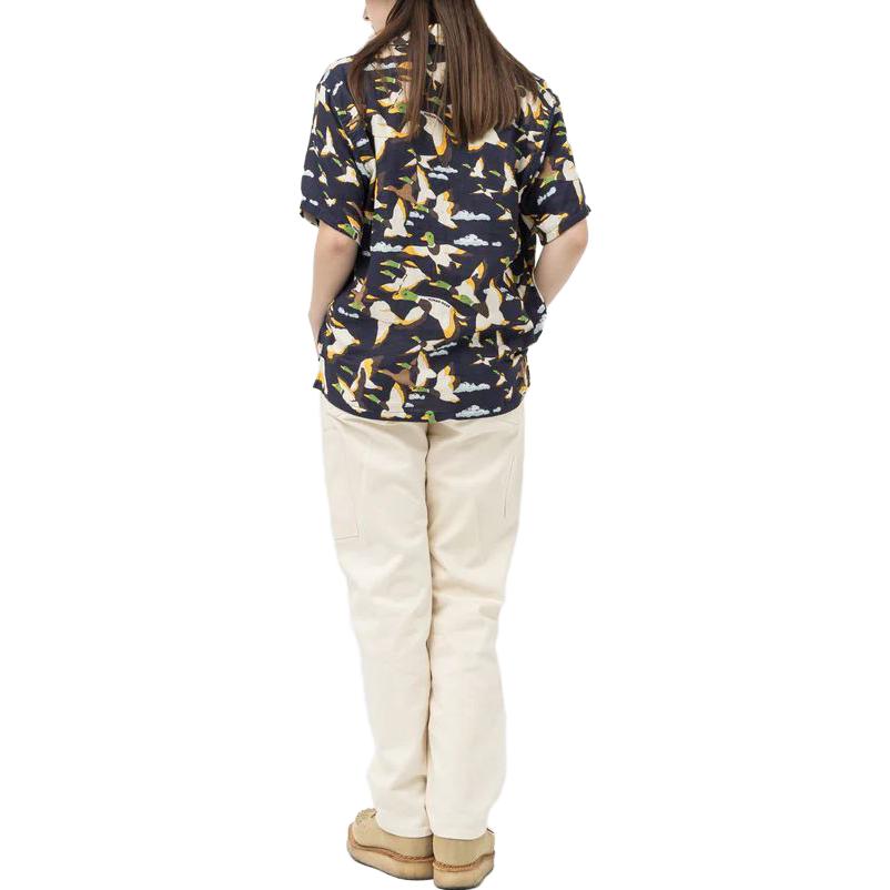 Sizing HUMAN MADE SS23 Duck Print Blue Short Sleeve Shirt Unisex. HM25SH018