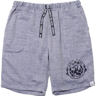 HUMAN MADE 2023春夏鸭子印花抽绳短裤 男女通用 蓝色 HM25PT029 Buy HUMAN MADE 2023春夏鸭子印花抽绳短裤 男女通用 蓝色 HM25PT029