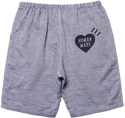 HUMAN MADE 2023春夏鸭子印花抽绳短裤 男女通用 蓝色 HM25PT029 Lookbook HUMAN MADE 2023春夏鸭子印花抽绳短裤 男女通用 蓝色 HM25PT029