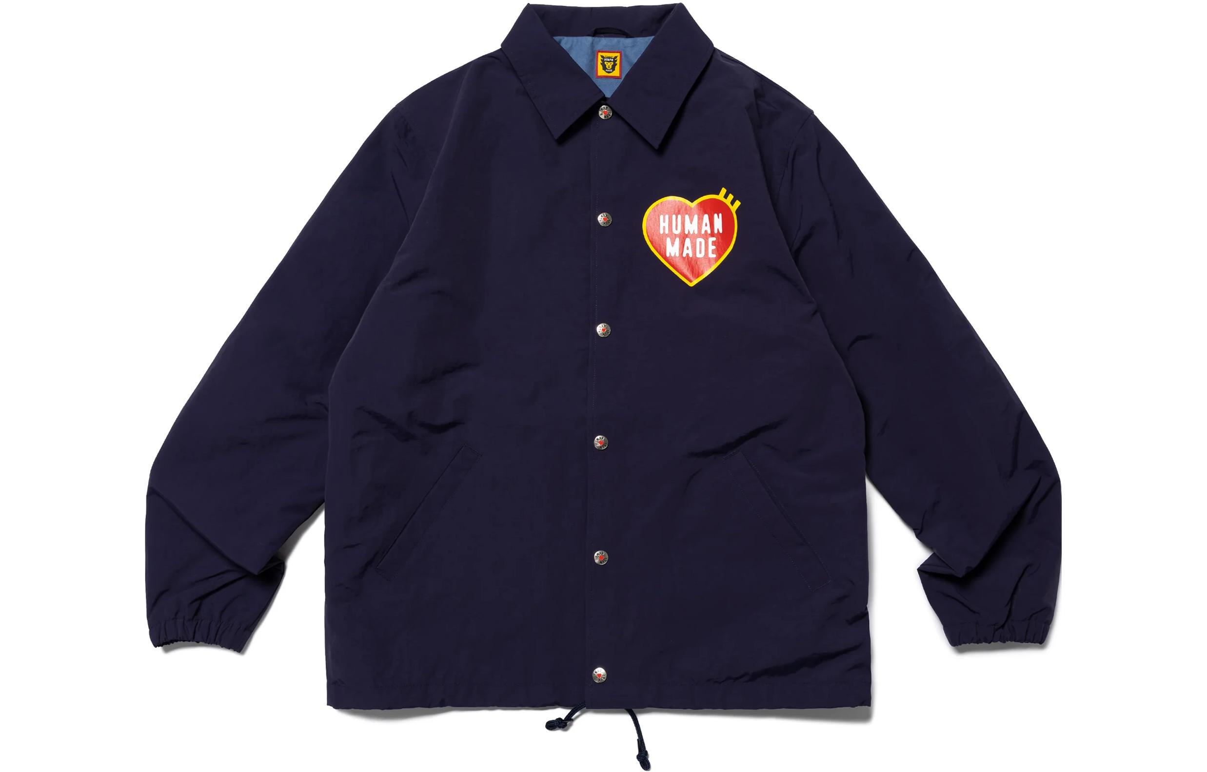 Details for Chaqueta Coach Unisex HUMAN MADE SS23 Logo Flamenco Corazón Impreso. HM25JK027