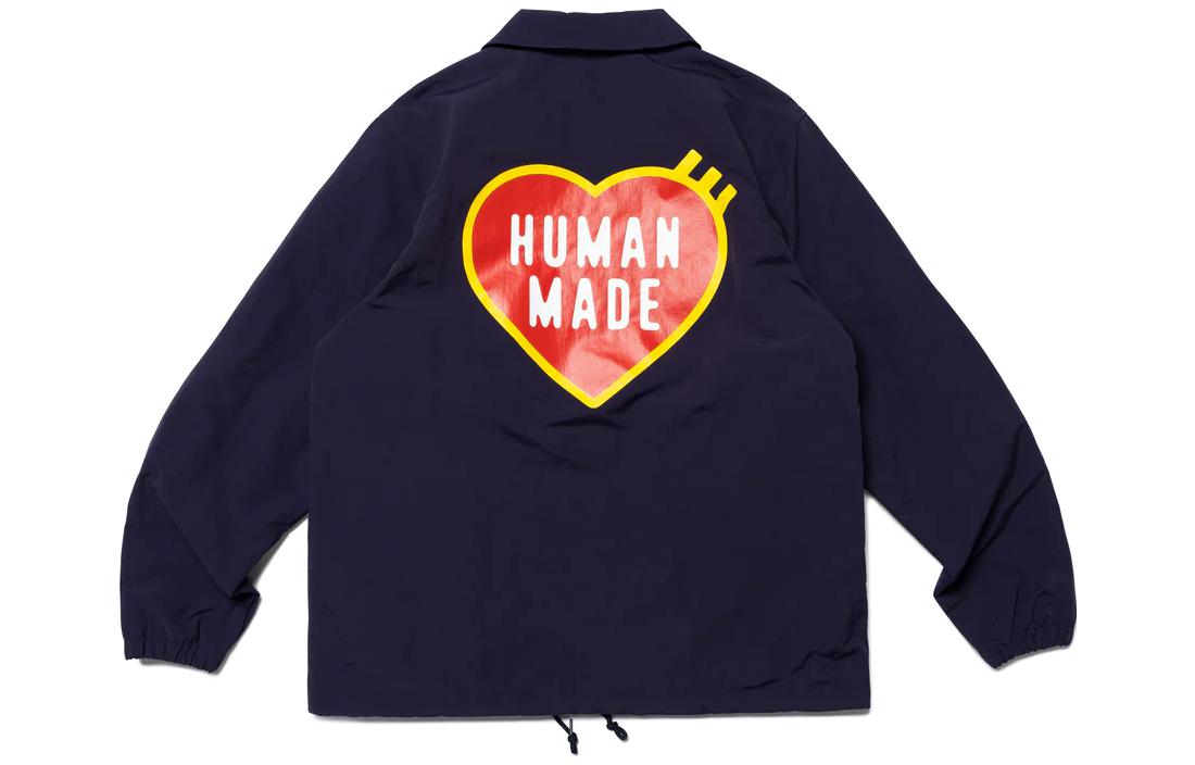 Sizing Chaqueta Coach Unisex HUMAN MADE SS23 Logo Flamenco Corazón Impreso. HM25JK027