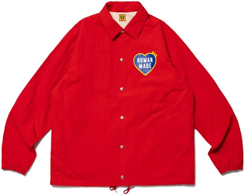 HUMAN MADE SS23 Flamingo Heart Logo Printed Coach Jacket Unisex. HM25JK027 Cheap HUMAN MADE SS23 Flamingo Heart Logo Printed Coach Jacket Unisex. HM25JK027