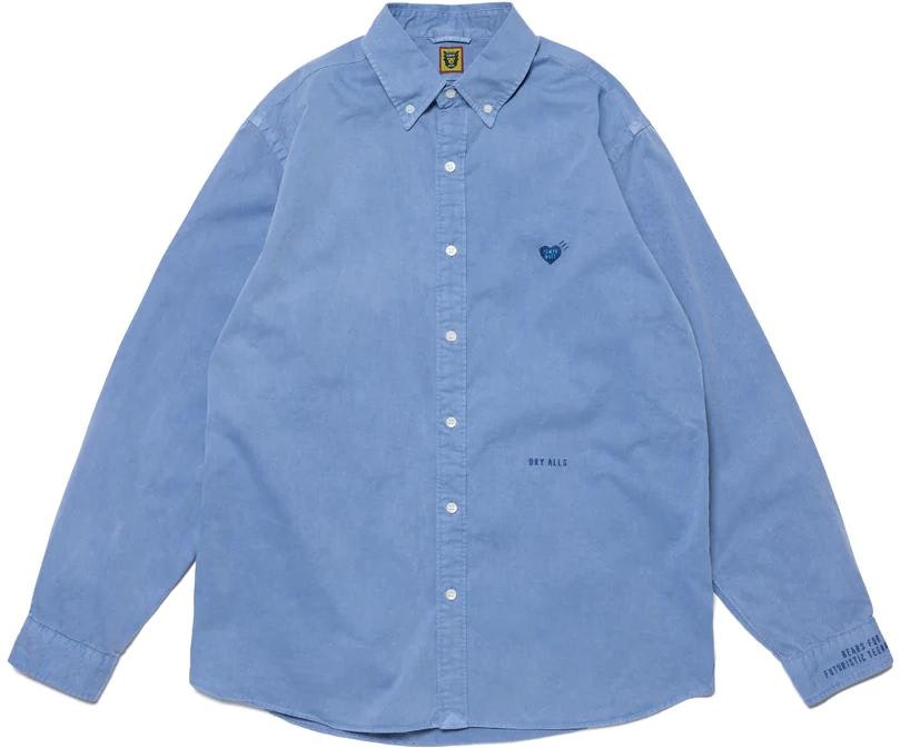 human-made-ss-23-flamingo-series-embroidered-logo-long-sleeve-shirt-unisex-hm-25-sh-011