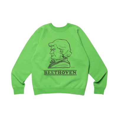 Human Made SS23 Graphic Letter Cartoon Print Crewneck Long Sleeve Unisex Sweater HM24CS045