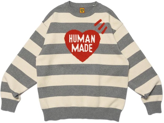HUMAN MADE SS23 心形标志条纹针织毛衣 男女款. HM25CS002 Buy HUMAN MADE SS23 心形标志条纹针织毛衣 男女款. HM25CS002