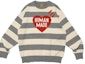Buy HUMAN MADE SS23 心形标志条纹针织毛衣 男女款. HM25CS002