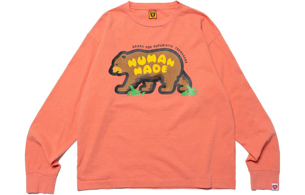 Human Made SS23 Hunting Bear Graphic Crewneck Sweatshirt Unisex HM25CS027