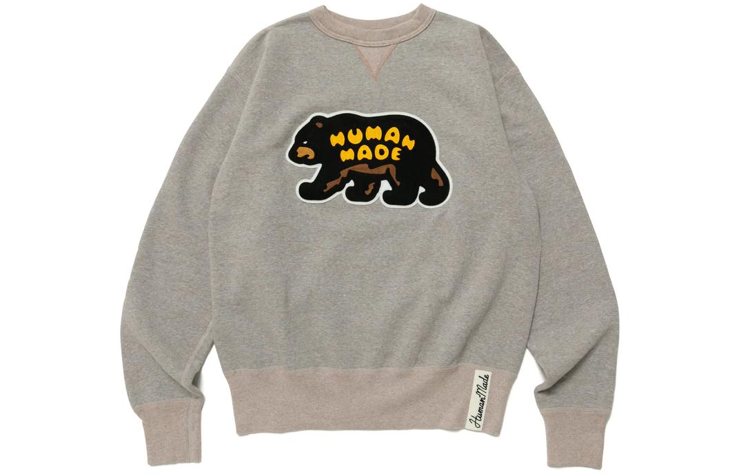 Human Made SS23 Hunting Pullover Cartoon Bear Sweatshirt Unisex HM25CS010