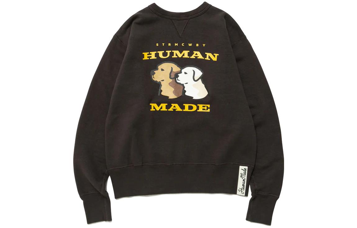 Order HUMAN MADE SS23 狩猎系列狗狗图案男女同款圆领卫衣. HM25CS011