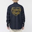 Purchase HUMAN MADE SS23 Indigo Denim Western Shirt Unisex Embroidered Long Sleeve. HM25SH009