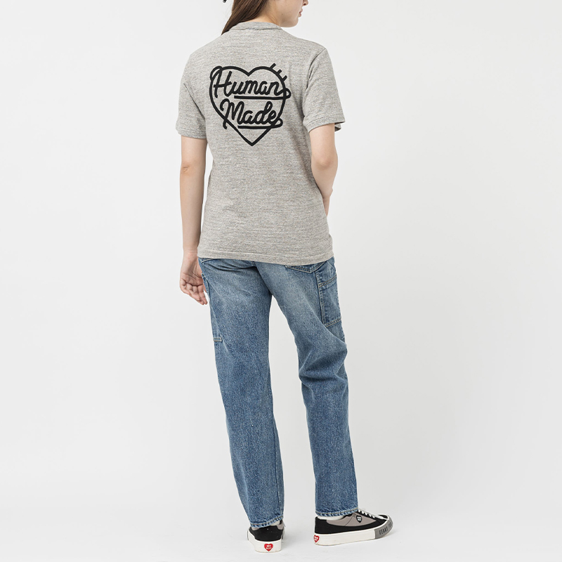 HUMAN MADE SS23 Logo Embroidered Heart Print Unisex Crewneck T-Shirt. HM26CS002 圖 13