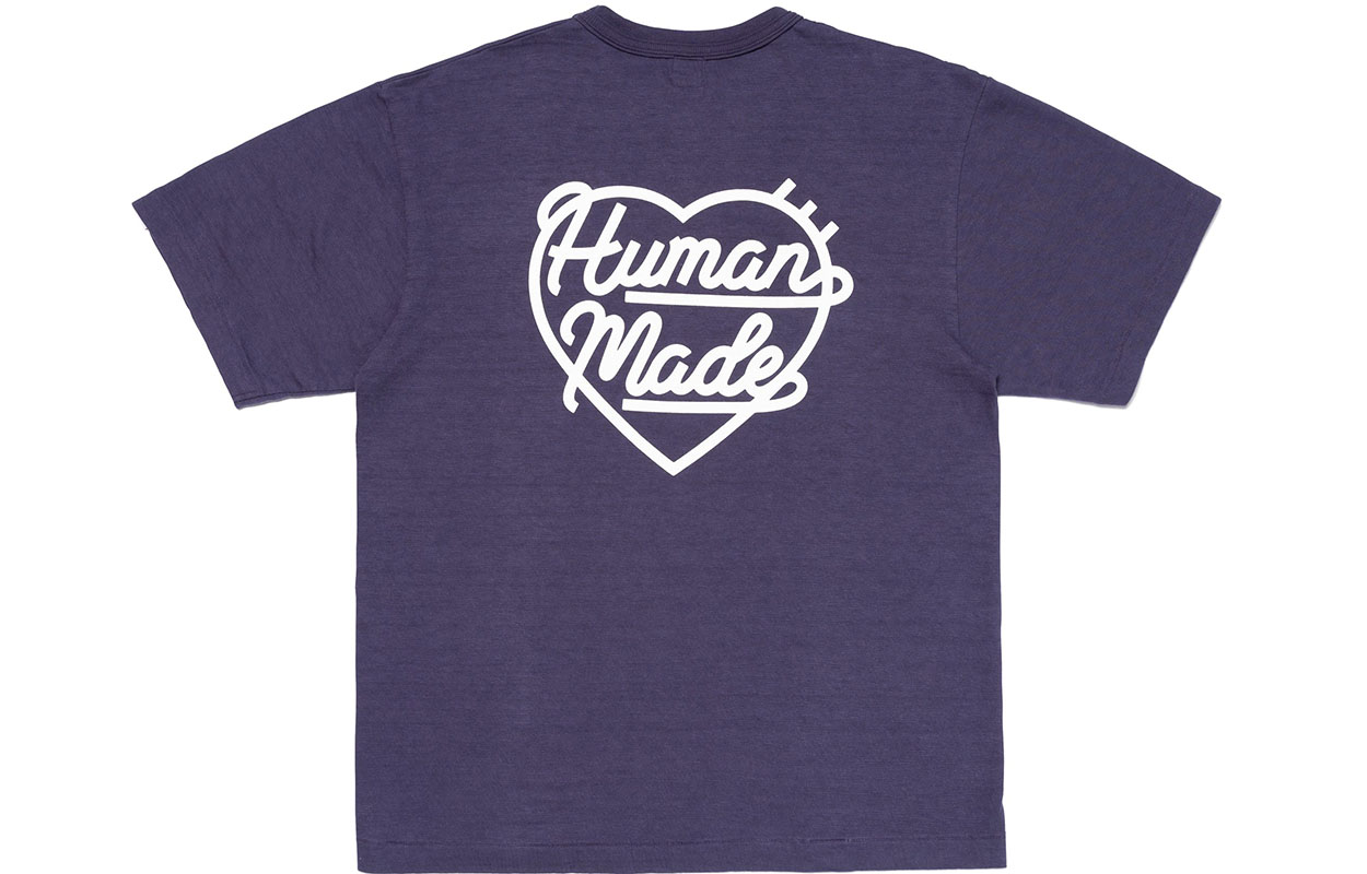 HUMAN MADE SS23 Logo Embroidered Heart Print Unisex Crewneck T-Shirt. HM26CS002 圖 3