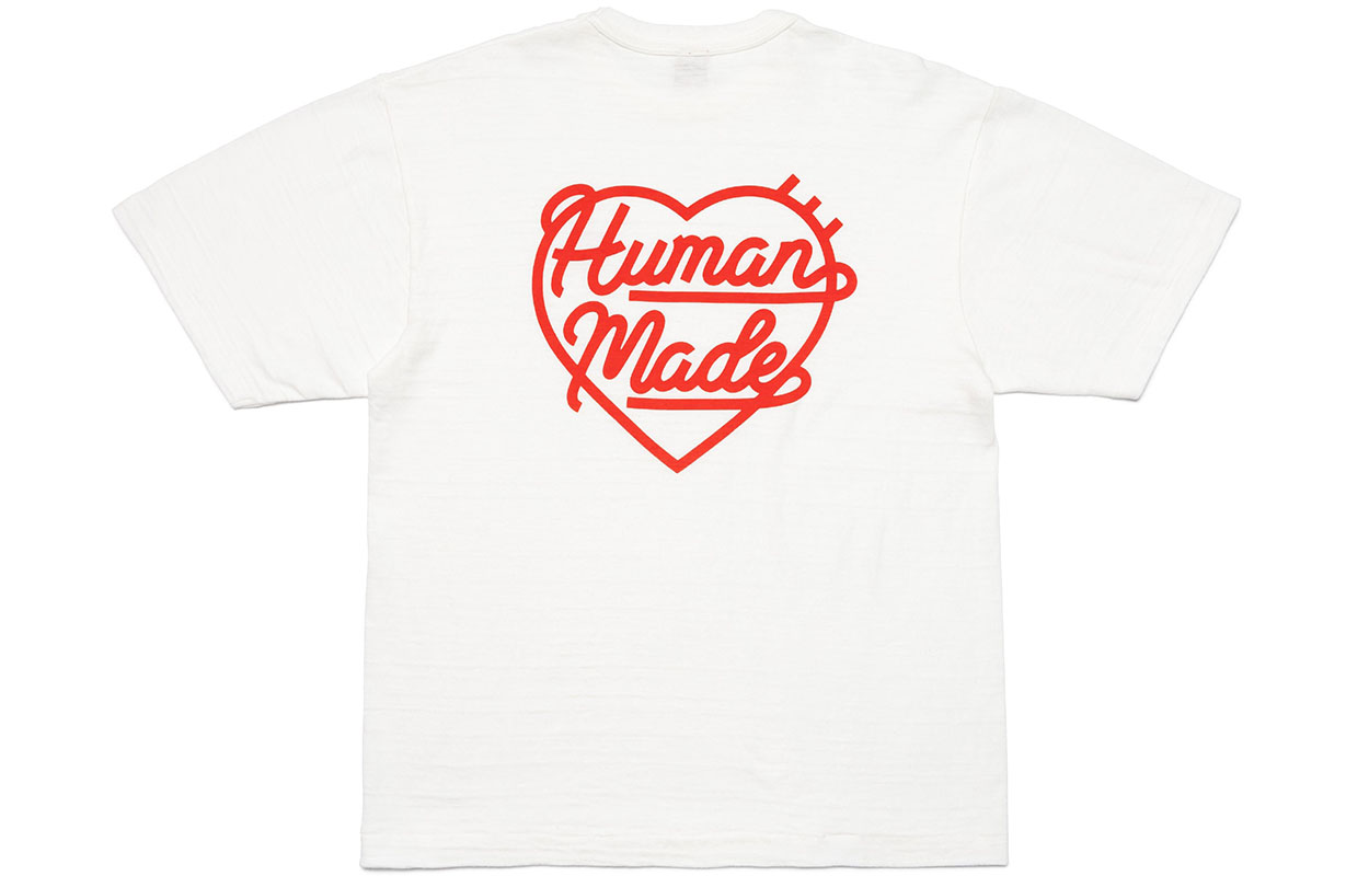 HUMAN MADE SS23 Logo Embroidered Heart Print Unisex Crewneck T-Shirt. HM26CS002 圖 4