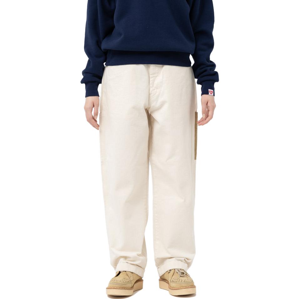 Shop HUMAN MADE SS23 Logo Embroidered Patch Casual Pants . HM25PT008