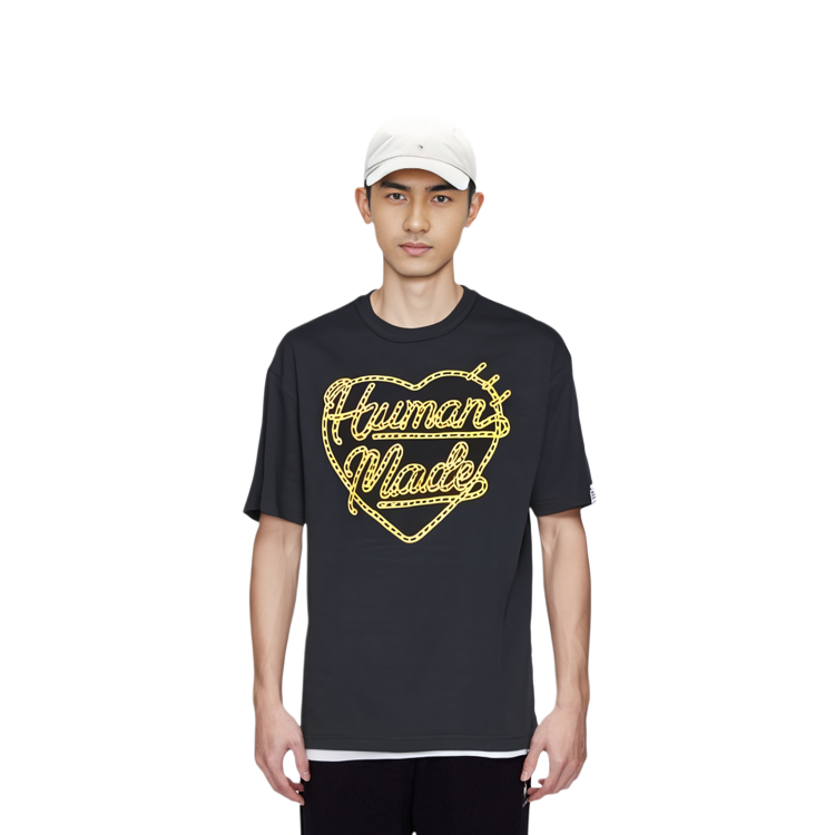 Shop HUMAN MADE SS23 Logo Graphic Crewneck T-Shirt Unisex HM25TE001