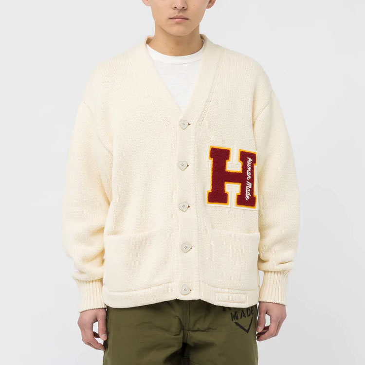 HUMAN MADE SS23 Logo Jacquard V-Neck Button-Up Knit Cardigan Men’s. HM25CS003 圖 6