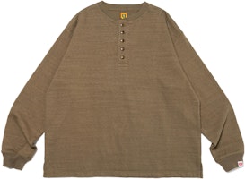 HUMAN MADE SS23軍事風格扣環長袖亨利領T恤 男女適穿 HM26CS013 Order HUMAN MADE SS23軍事風格扣環長袖亨利領T恤 男女適穿 HM26CS013