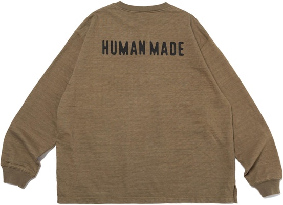 HUMAN MADE SS23 Military Style Button Henley Long Sleeve Tee Unisex HM26CS013 Lookbook HUMAN MADE SS23 Military Style Button Henley Long Sleeve Tee Unisex HM26CS013