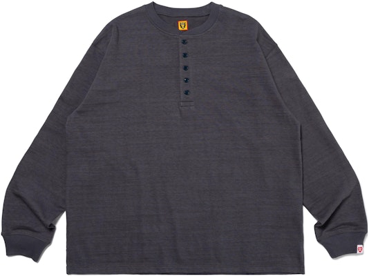 HUMAN MADE SS23 Military Style Button Henley Long Sleeve Tee Unisex HM26CS013 Shop HUMAN MADE SS23 Military Style Button Henley Long Sleeve Tee Unisex HM26CS013