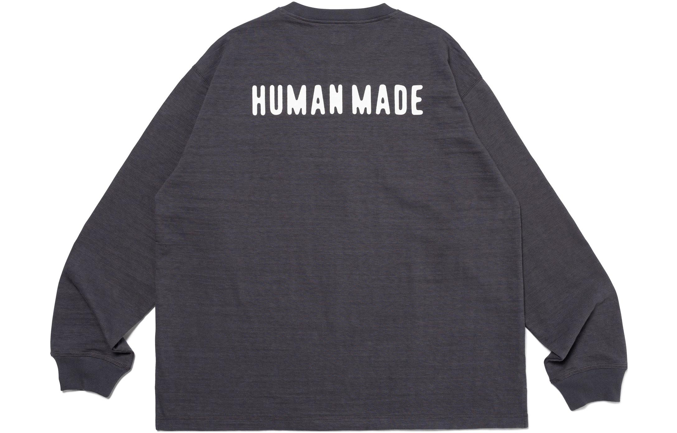 Purchase 휴먼메이드 SS23 밀리터리 스타일 헨리넥 긴팔 티셔츠 유니섹스 HM26CS013