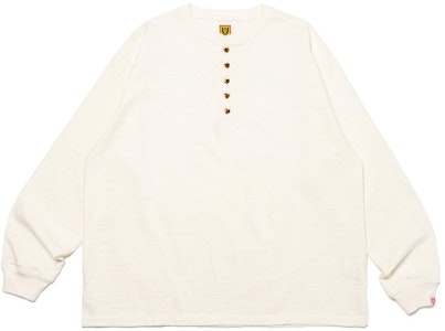 휴먼메이드 SS23 밀리터리 스타일 헨리넥 긴팔 티셔츠 유니섹스 HM26CS013 Details for 휴먼메이드 SS23 밀리터리 스타일 헨리넥 긴팔 티셔츠 유니섹스 HM26CS013