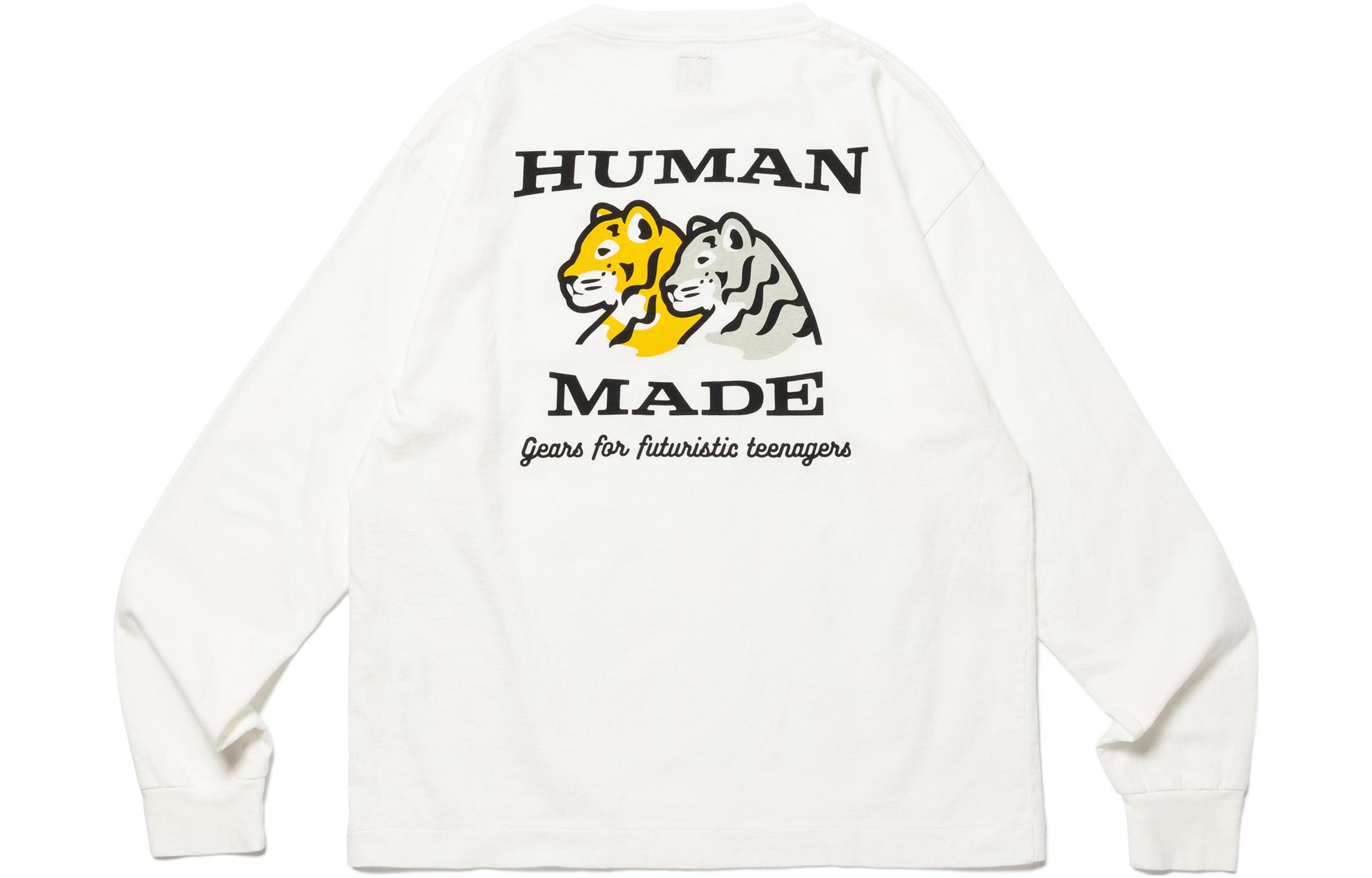 HUMAN MADE SS23 Military Tiger Print Long Sleeve Tee Unisex HM26CS004