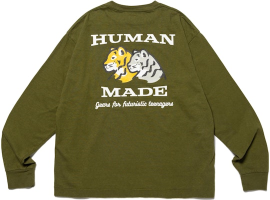 Camiseta Unisex Manga Larga Estampado Tigre Militar HUMAN MADE SS23 HM26CS004 Order Camiseta Unisex Manga Larga Estampado Tigre Militar HUMAN MADE SS23 HM26CS004