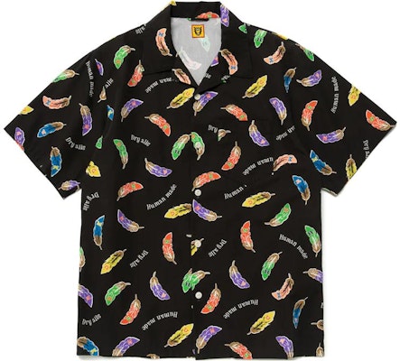 HUMAN MADE SS23 Multicolor Feather Print Short Sleeve Shirt Unisex. HM25SH015 Buy HUMAN MADE SS23 Multicolor Feather Print Short Sleeve Shirt Unisex. HM25SH015
