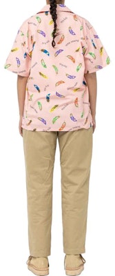 HUMAN MADE SS23 Multicolor Feather Print Short Sleeve Shirt Unisex. HM25SH015 3