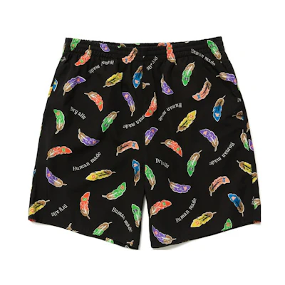 HUMAN MADE SS23 Multicolor Feather Print Shorts Unisex HM25PT022