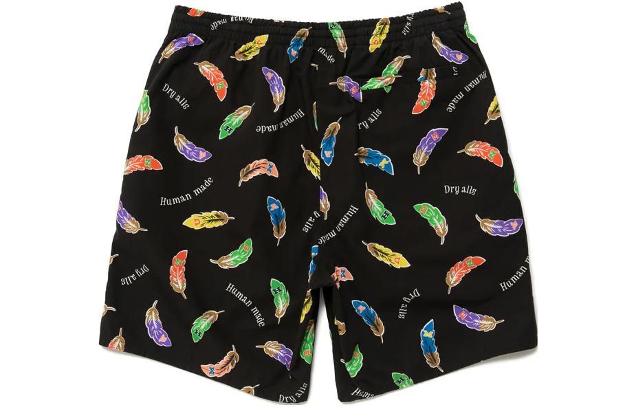 Lookbook HUMAN MADE SS23 Multicolor Feather Print Shorts Unisex HM25PT022