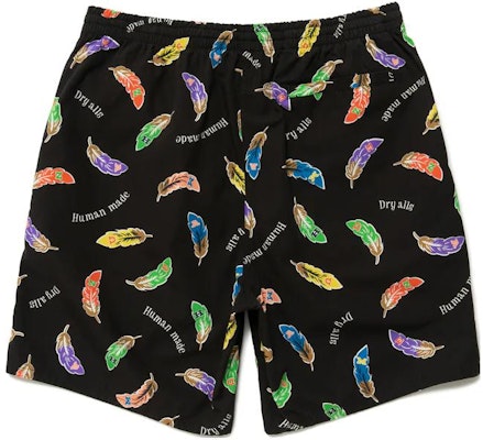 HUMAN MADE SS23 Multicolor Feather Print Shorts Unisex HM25PT022 Lookbook HUMAN MADE SS23 Multicolor Feather Print Shorts Unisex HM25PT022