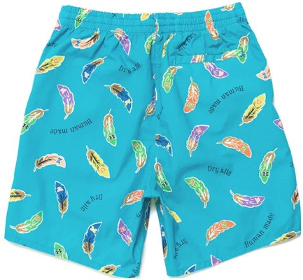 HUMAN MADE SS23 Multicolor Feather Print Shorts Unisex HM25PT022 Purchase HUMAN MADE SS23 Multicolor Feather Print Shorts Unisex HM25PT022