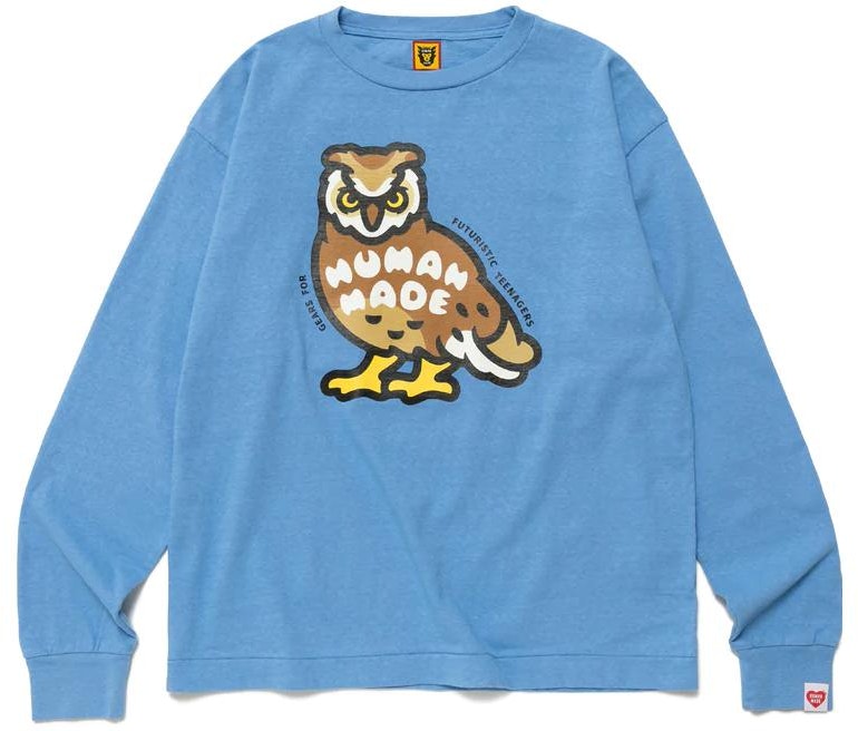 human-made-ss-23-owl-logo-print-long-sleeve-t-shirt-unisex-crewneck-hm-25-cs-028
