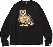 Order HUMAN MADE SS23 貓頭鷹標誌印花長袖T恤男女通用圓領上衣 HM25CS028