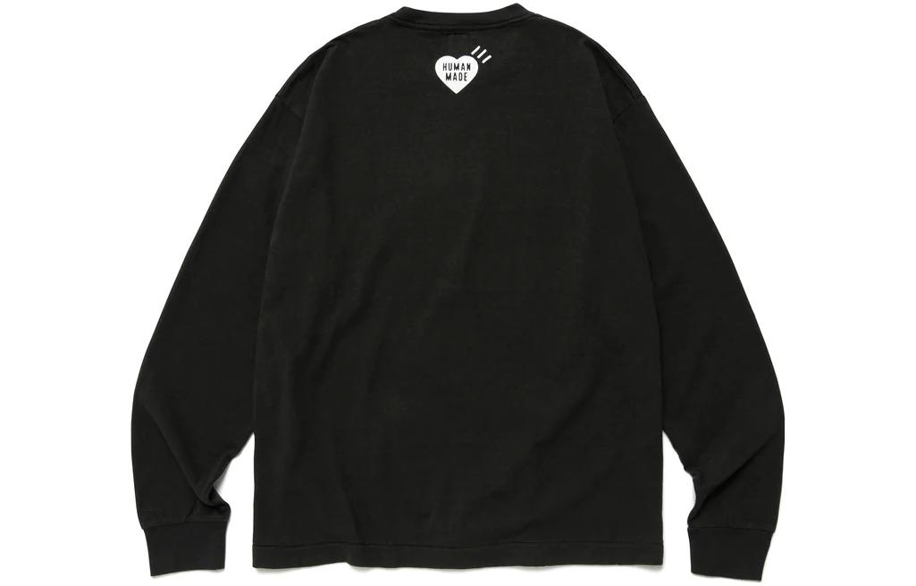 Lookbook HUMAN MADE SS23 Camiseta Manga Larga Unisex Estampado Búho. HM25CS028