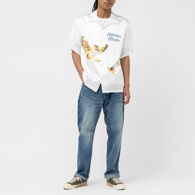 HUMAN MADE SS23 Owl Print Loose Fit Short Sleeve Shirt Unisex White HM25SH017 Shop HUMAN MADE SS23 Owl Print Loose Fit Short Sleeve Shirt Unisex White HM25SH017