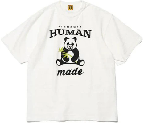 HUMAN MADE SS23 熊猫图案白色T恤 男女限量 中国限定款 HM25CS222 Order HUMAN MADE SS23 熊猫图案白色T恤 男女限量 中国限定款 HM25CS222