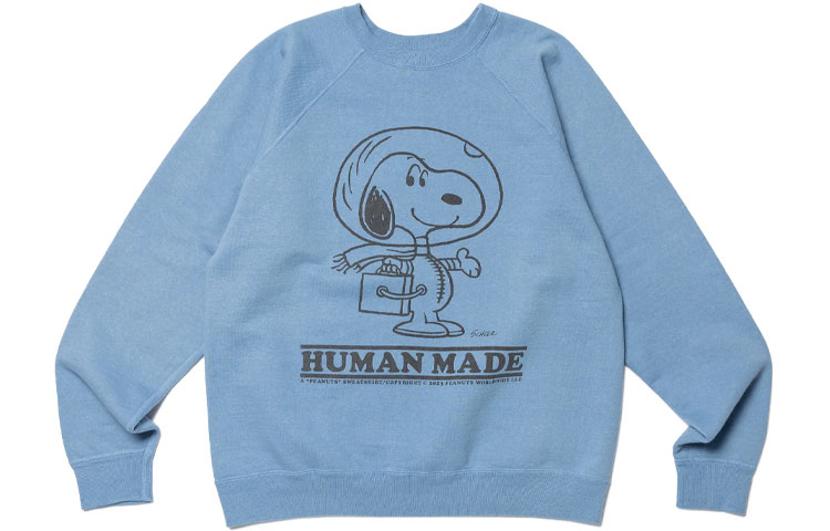 HUMAN MADE SS23 Peanuts Snoopy Graphic Sweatshirt Unisex Crewneck Long Sleeve HM24CS043